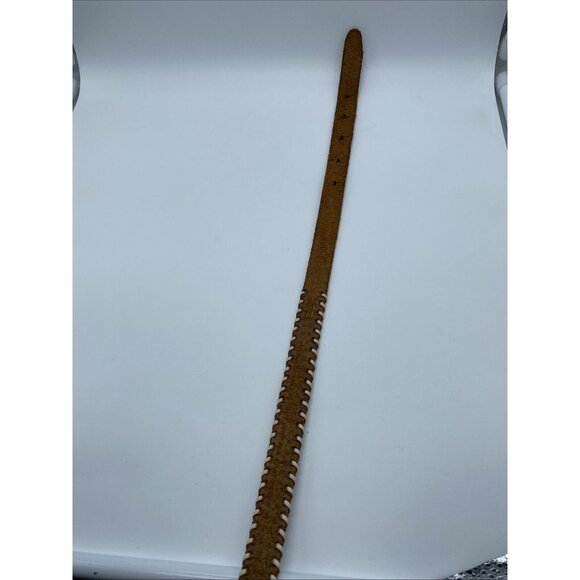 Unbranded Brown Genuine Leather Belt Women's Size 30 Medium Narrow Width - Picture 12 of 12